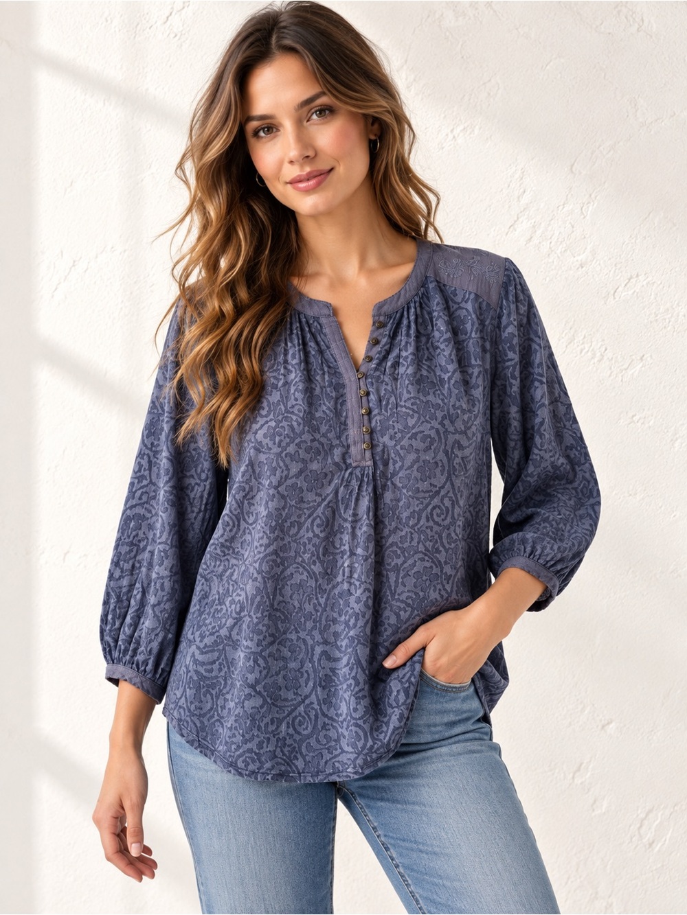 🎉5 for $45🎉 Lucky brand top blouse shirt size L